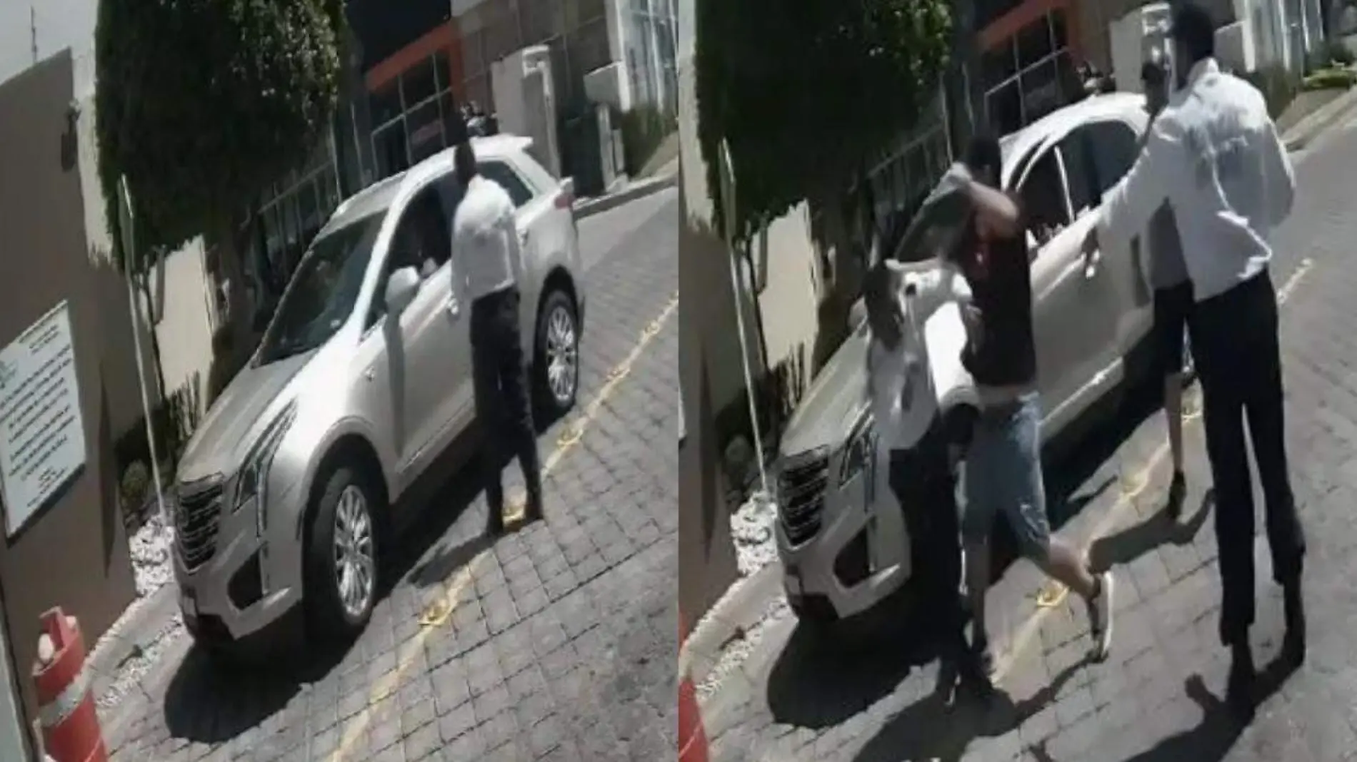 Guardia de seguridad es agredido a golpes por inquilinos de un fraccionamiento en Puebla